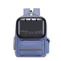 Portable breathable dog bag in PVC Oxford, solid colour, available in blue, green, grey, grey blue and khaki