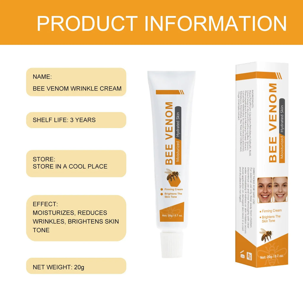 BEE facial and neck cream 20g jar with bee propolis extract for moisturising