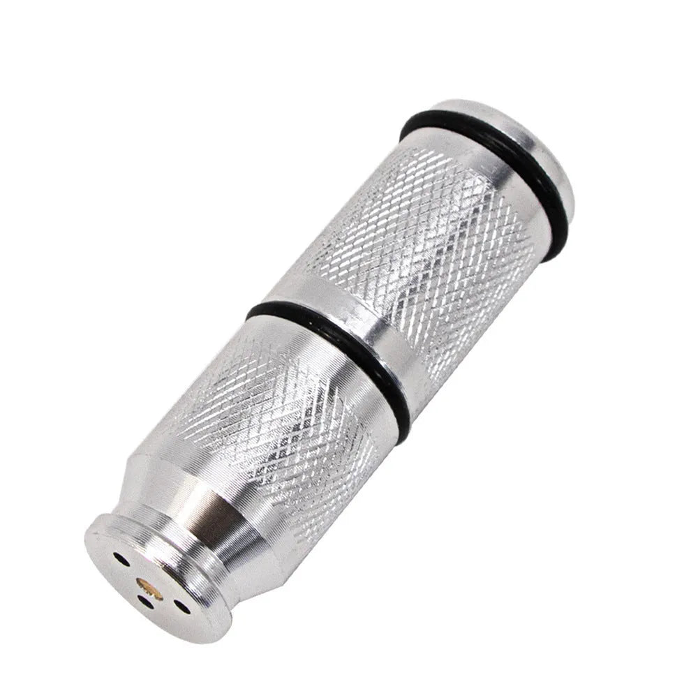 Cylindrical metal cream soda bomb opener in black, red, gold, blue, green, or silver with windproof function