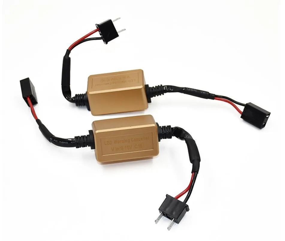 Black alloy LED car headlight Canbus decoder for H4 H7 H11 compatibility