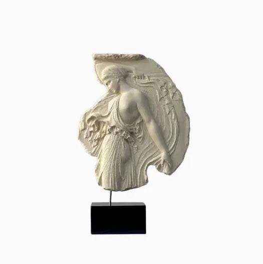 Italian-style Wine Goddess resin ornament statue measuring 35cm tall with modern minimalist design