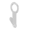 Aluminium alloy magnetic phone holder in metallic silver for desktop use, compatible with Apple 12 and above