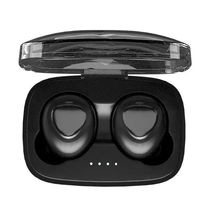 Mini TWS wireless Bluetooth headset in black boxed style with ABS material
