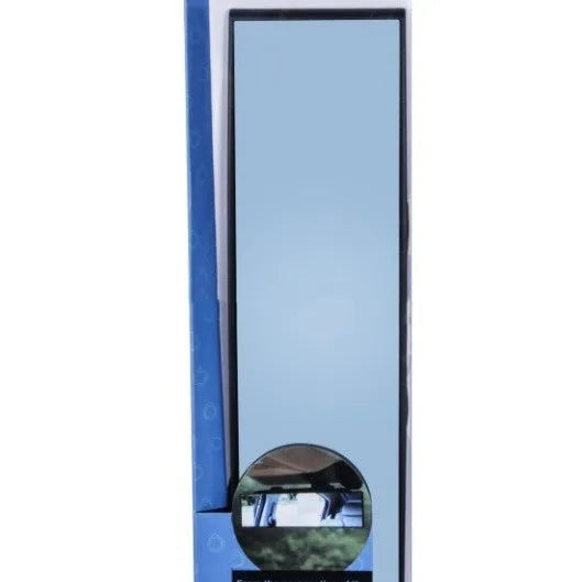 Curved wide-angle blue filter anti-glare rearview mirror with clip-on fitting