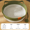 Cotton woven cat nest mat in grey, brown or green colours for cage bedding