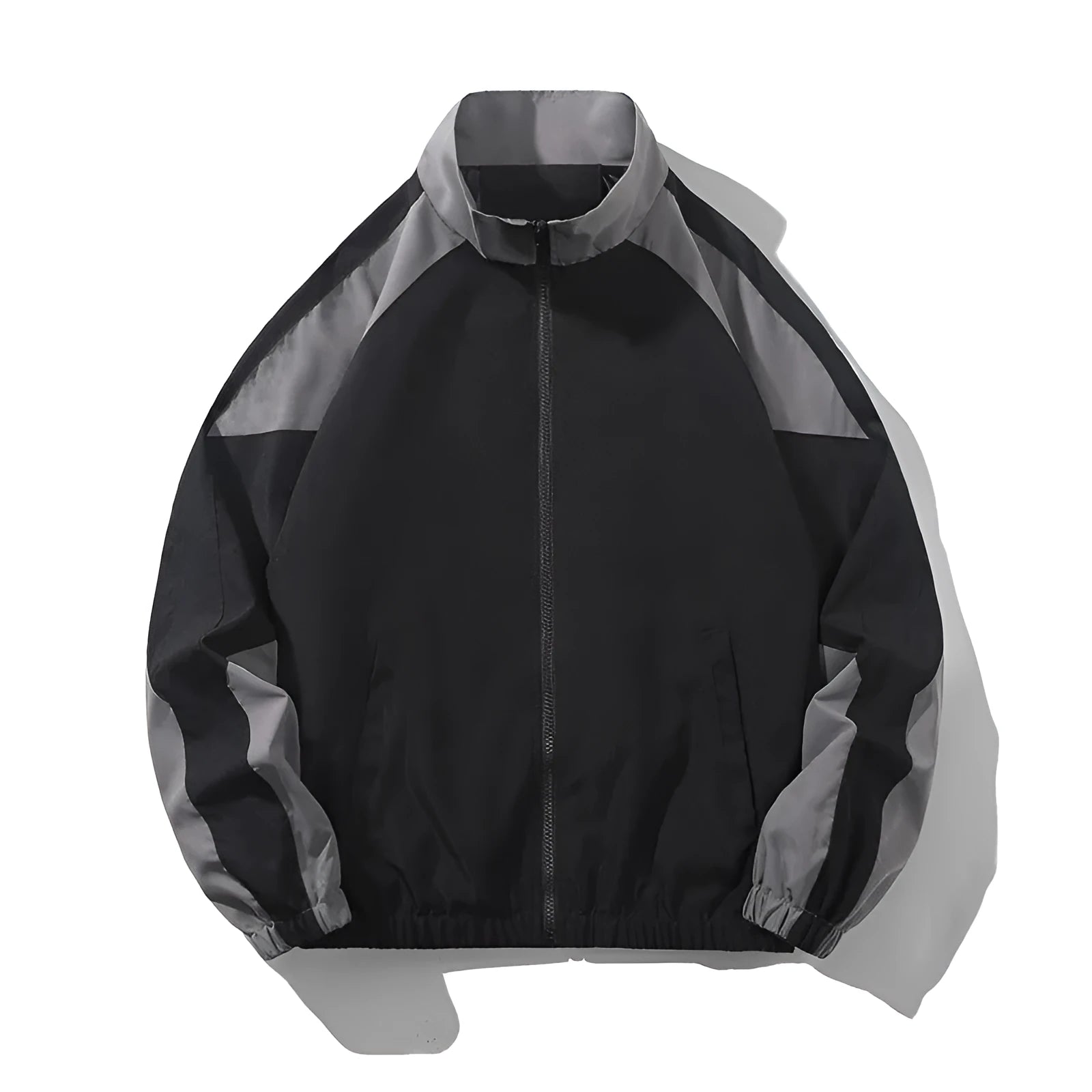 Men's casual jacket with stitching contrast colour design and side pockets