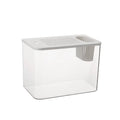 Plastic betta fish tank with cover in medium 32x18.5x23cm size black and white options