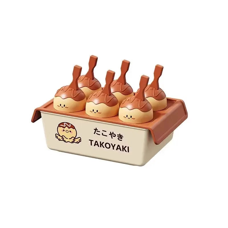 Plastic ice cream mould for making octopus balls shaped frozen desserts.