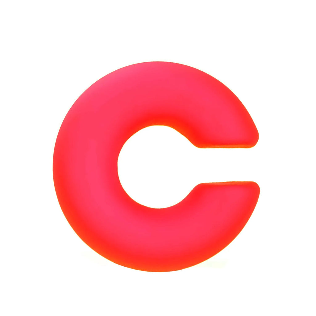 Matte C-shaped CCB non-piercing ear clip in geometric ring style available in multiple candy colours for women