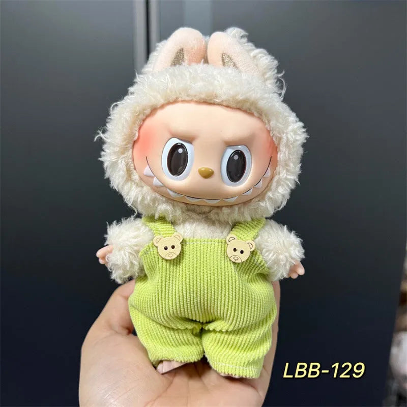 Plastic doll costume for a 17cm LBB series vinyl figurine on a mannequin.
