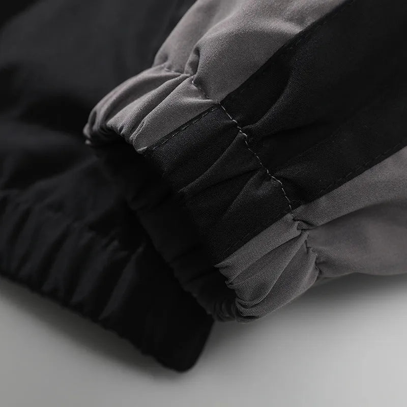Men's casual jacket with stitching contrast colour design and side pockets