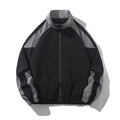Men's casual jacket with stitching contrast colour design and side pockets