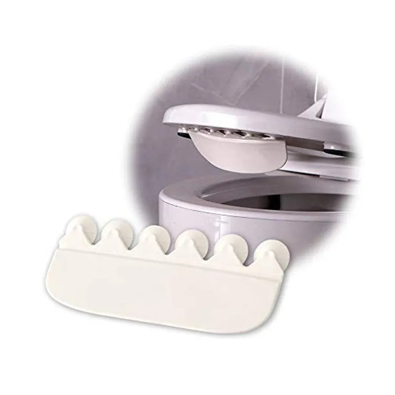 White curved PVC urine blocking board for children's toilet training against toilet