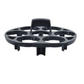 Black plastic egg holder keeper measuring 13.8cm with modern simplicity design