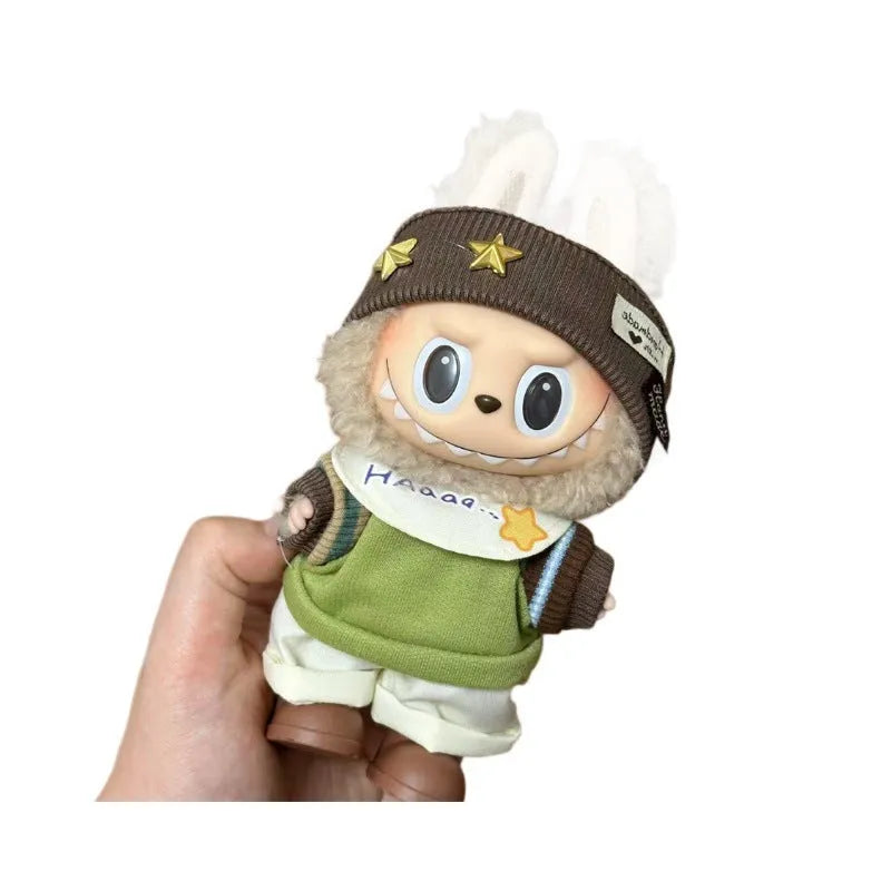 Plastic doll costume for a 17cm LBB series vinyl figurine on a mannequin.