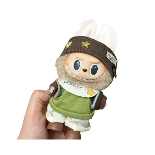 Plastic doll costume for a 17cm LBB series vinyl figurine on a mannequin.