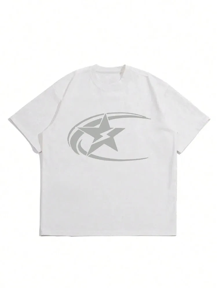 Men's pure cotton short sleeve t-shirt in Japanese retro style, solid colour design in black, dark grey or white
