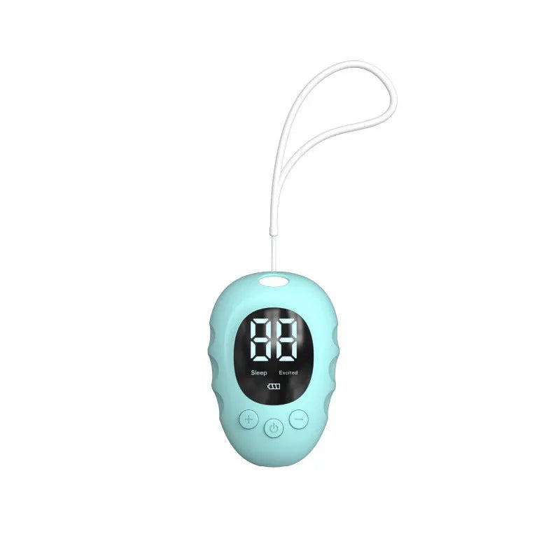 Silicone sleep aid hand grip device with remote control and sleep monitor in black, green and white colour options
