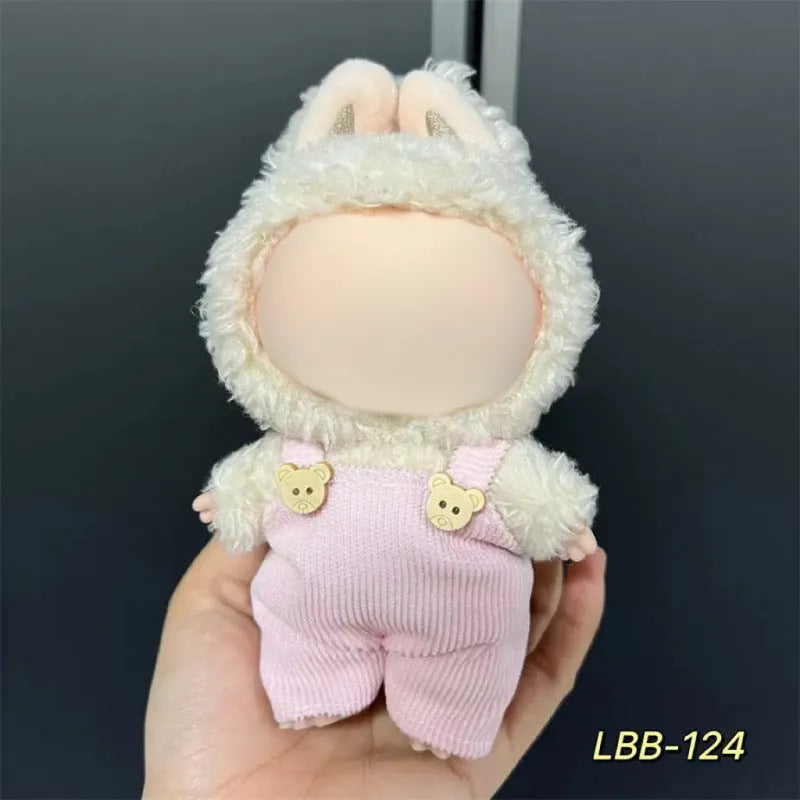 Plastic doll costume for a 17cm LBB series vinyl figurine on a mannequin.