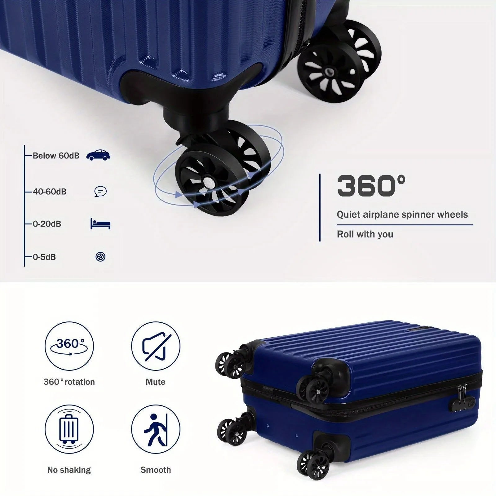 Aluminium alloy luggage set with 14 inch and 20 inch matching trunks
