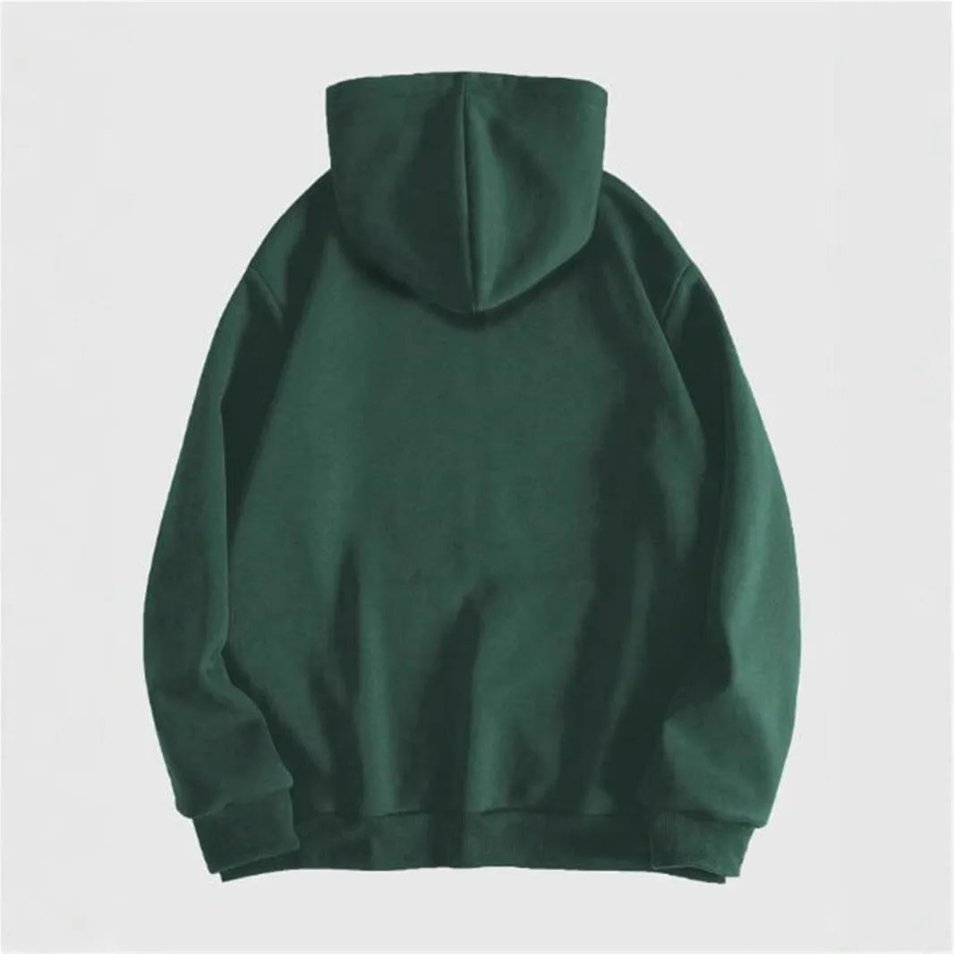 Black Harajuku hooded sweatshirt with skull pattern hot stamp printing on cotton blend fabric