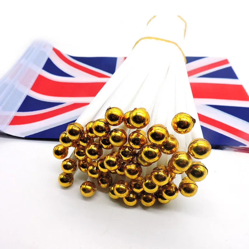 No 8 hand signal flag, 14 x 21cm polyester flag with 30cm plastic flagpole