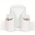 Plastic dental floss storage cotton box in solid colour with modern simple design
