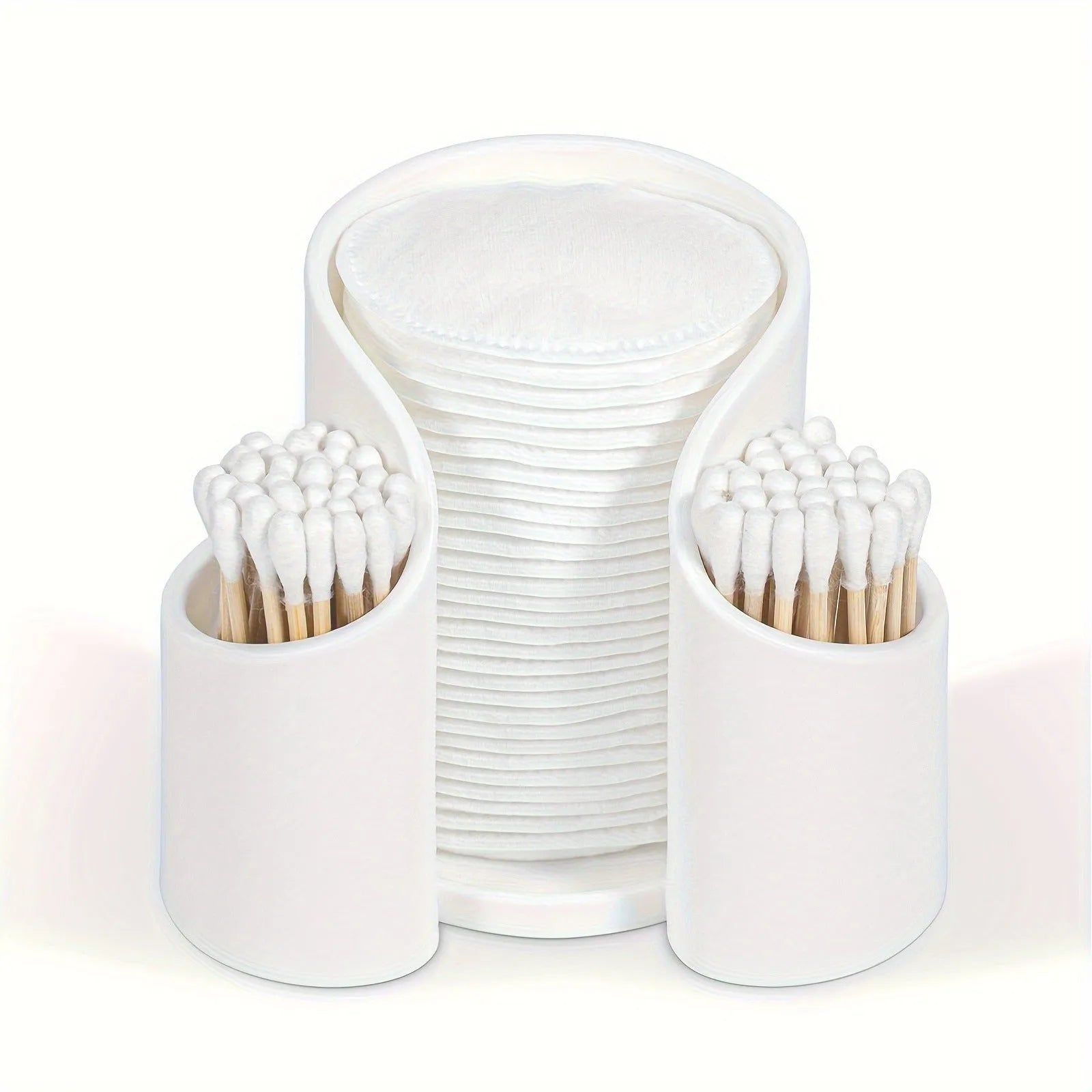 Plastic dental floss storage cotton box in solid colour with modern simple design