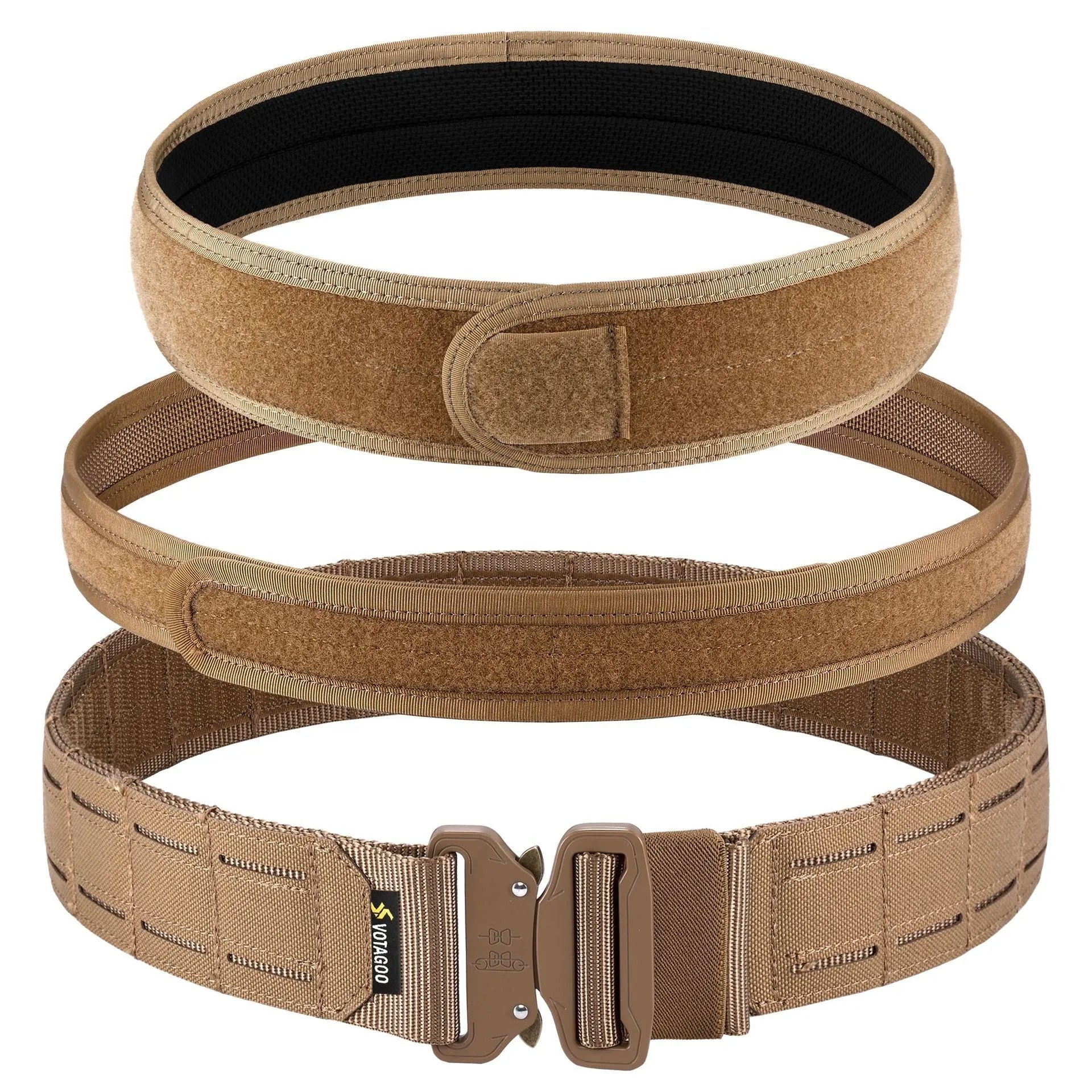 VOTAGOO 2-inch wide nylon tactical belt with quick-release alloy buckle in CP camouflage colour
