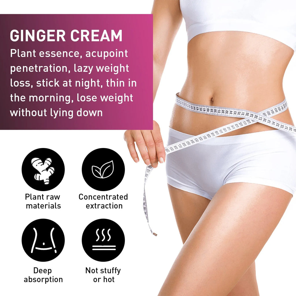 15g tube of Ginger Body Thigh Slimming Tightening Cream with olive oil and hyaluronic acid