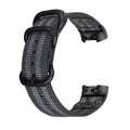 Fitbit Charge nylon replacement strap with three-ring buckle in multiple colour options.