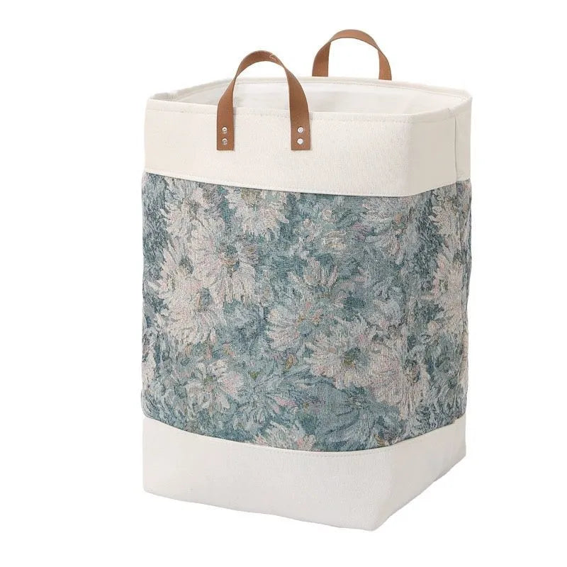 Large fabric under-bed storage bag in a colourful bear pattern, dimensions 35cm by 35cm by 55cm.