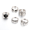 Black alloy poker ring with retro spade card design for women's fashion jewellery