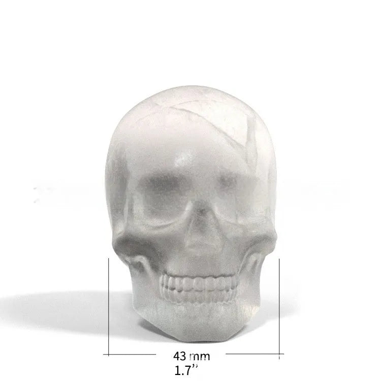 3D Halloween skull ice maker tray made from food grade silicone measuring 5.8x8.5x7cm