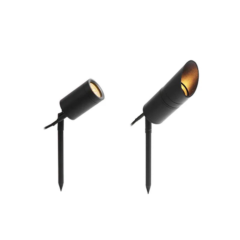 Outdoor aluminium ground lamp with LED lighting for garden pathways