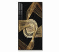 Frameless abstract geometric canvas wall art, oil on canvas, six sizes from 40x80cm to 90x180cm, modern indoor decor