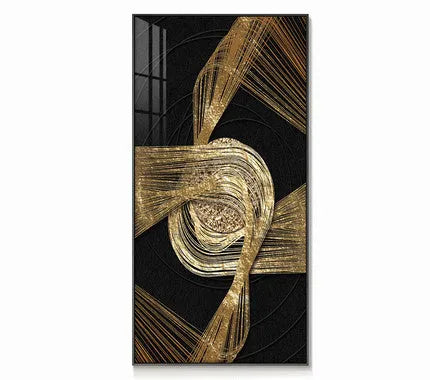 Frameless abstract geometric canvas wall art, oil on canvas, six sizes from 40x80cm to 90x180cm, modern indoor decor