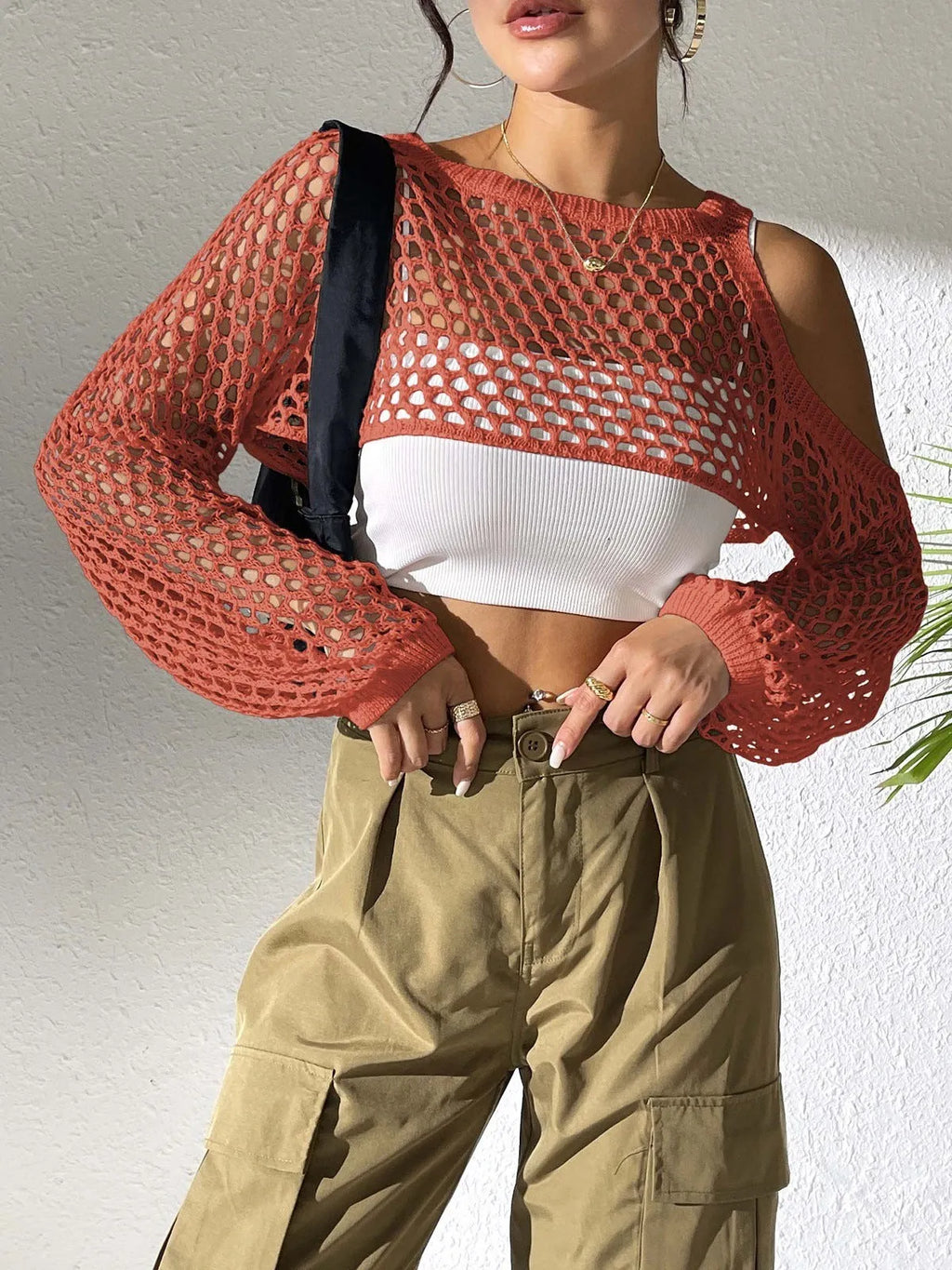 Beach couple mesh shirt with hollowed navel detail in polypropylene fabric, shown in army green colour.