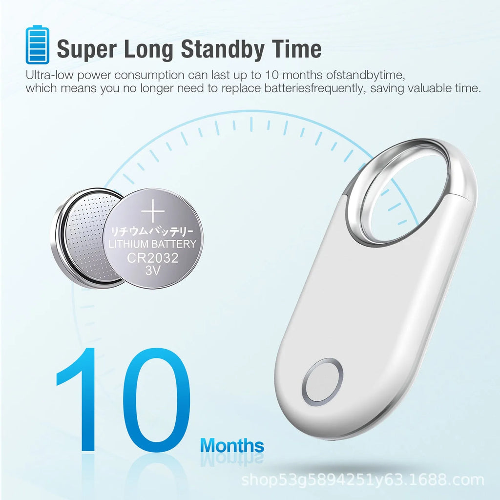 ABC material anti-lost tracking device with GPS positioning, compact 55mm design, black and white colour options