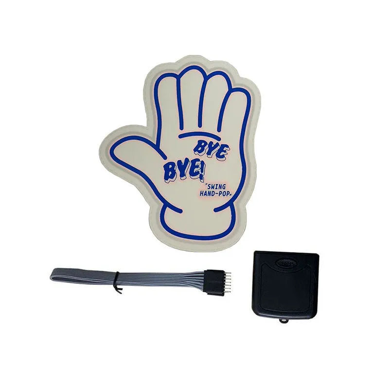 Small luminous wall stickers with driver unit showing heart, cat, and text designs in multiple colours