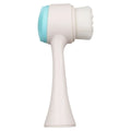 Blue pet paw brush for dog and cat grooming with easy-clean nylon construction