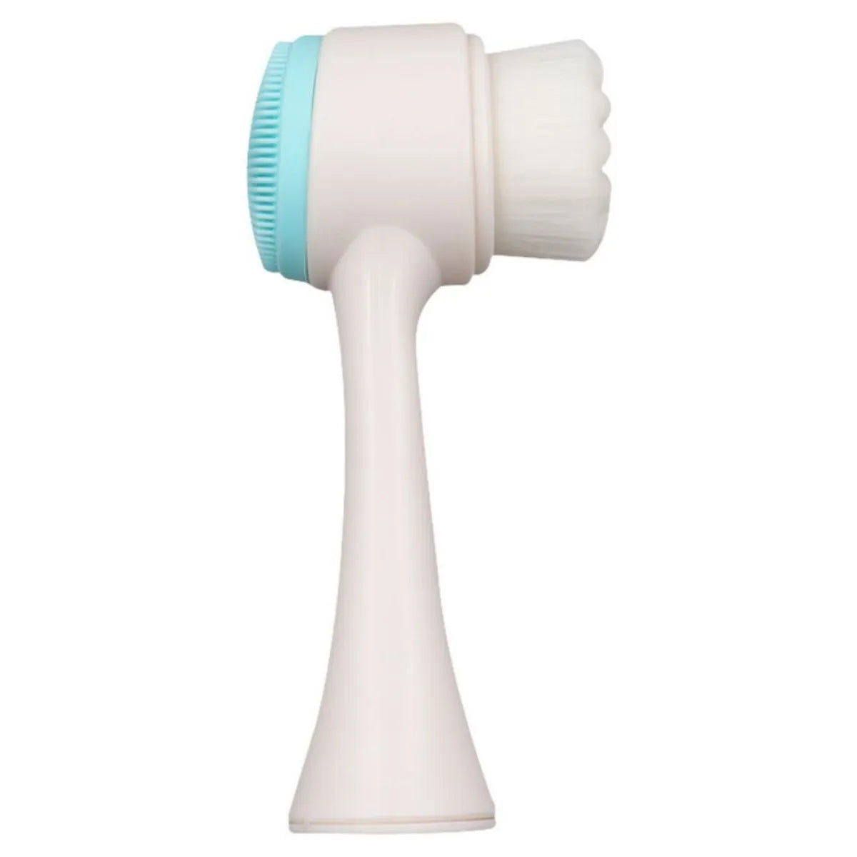 Blue pet paw brush for dog and cat grooming with easy-clean nylon construction