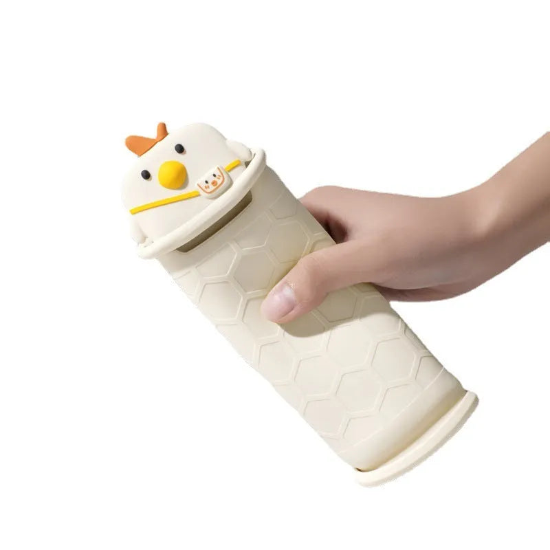 Cute backpack chicken silicone tablet cover for children compatible with Apple iPad models