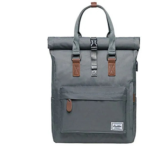 Casual polyester backpack under 20L capacity with black, dark grey and green colour options
