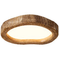 Wood grain finish round ceiling lamp with new Chinese style design and LED lighting