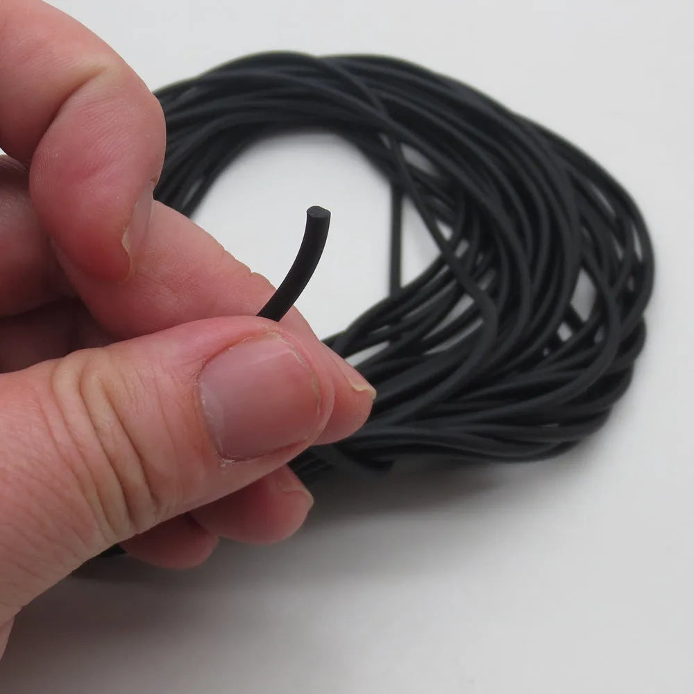 Solid fluorescent latex slingshot rubber band 2mm to 8mm thick round leather high resilience projectile toy fishing slingshot