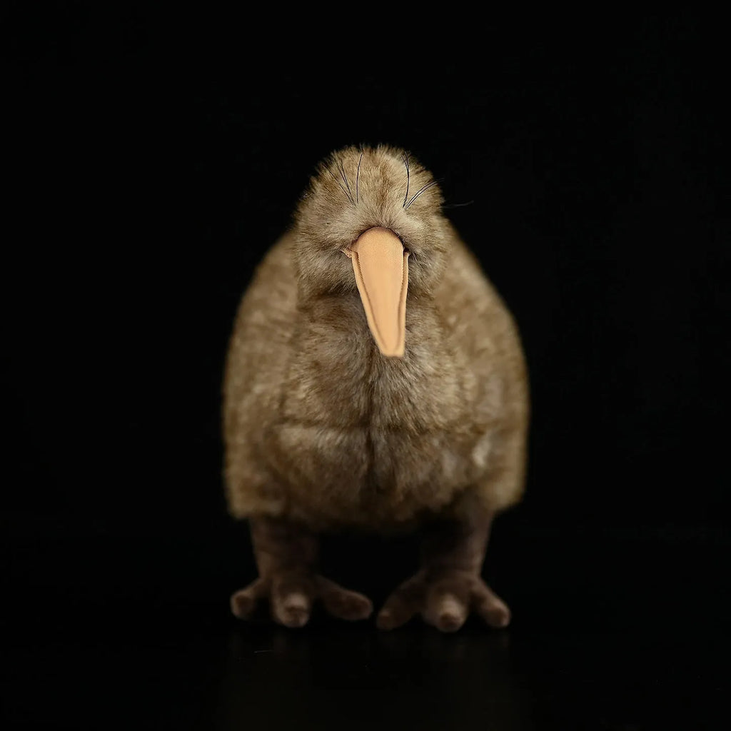 Kiwi plush toy 25cm tall and 13cm wide in pictured colour with chemical fibre and iron wire
