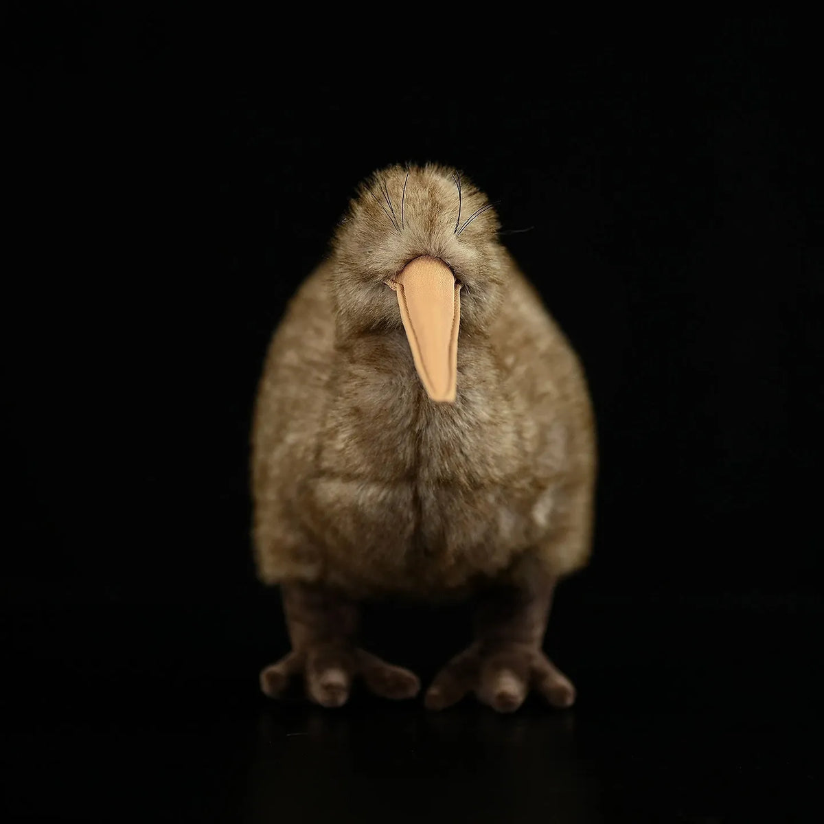 Kiwi plush toy 25cm tall and 13cm wide in pictured colour with chemical fibre and iron wire