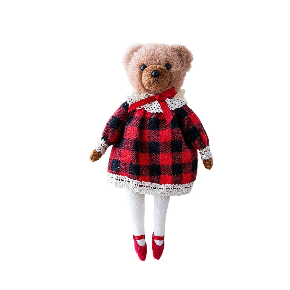 Cloth couple plush bear doll set in princess and gentleman bear cartoon styles