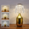Retro iron art LED table lamp with USB charging cable, three-tone light, American style, black finish